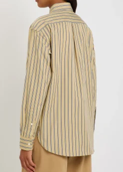 Striped cotton-poplin shirt