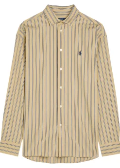 Striped cotton-poplin shirt