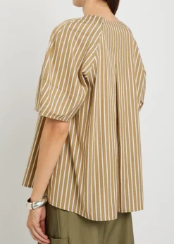 Striped cotton-poplin shirt