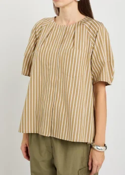 Striped cotton-poplin shirt