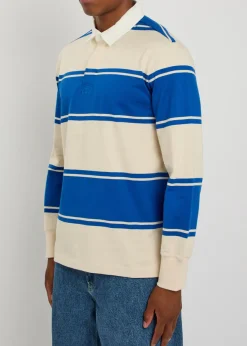 Striped cotton rugby shirt