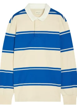 Striped cotton rugby shirt