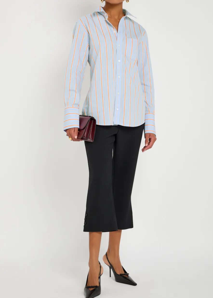 Striped cotton shirt