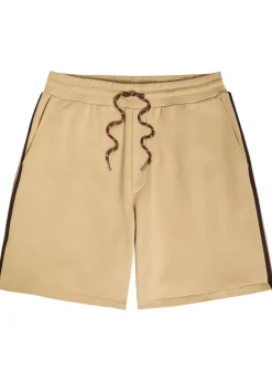 Striped cotton shorts