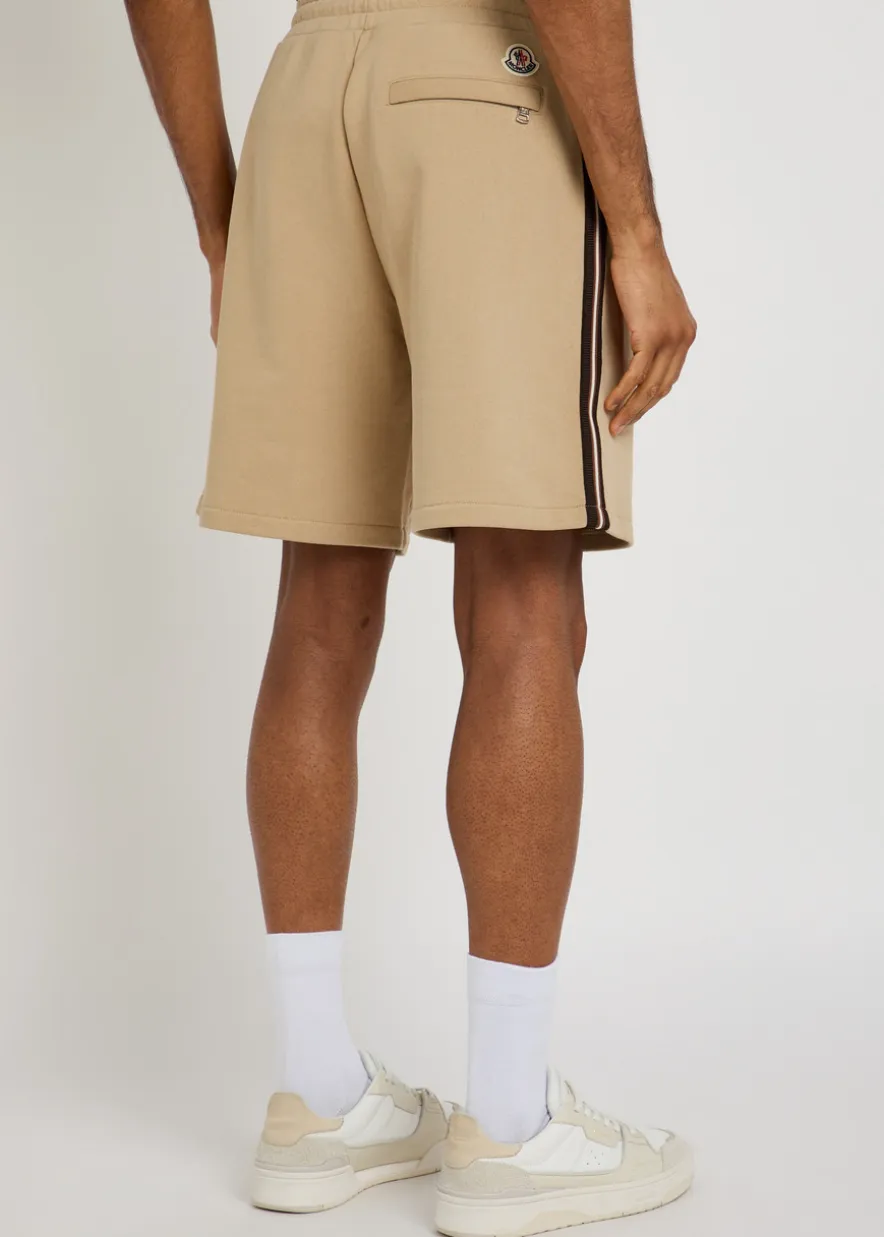 Striped cotton shorts