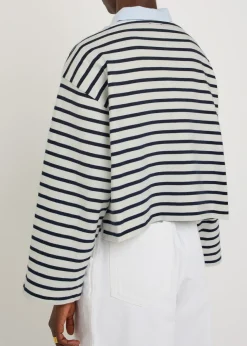 Striped cotton top