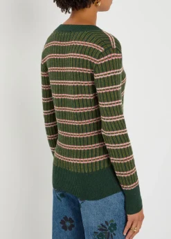 Striped knit jumper