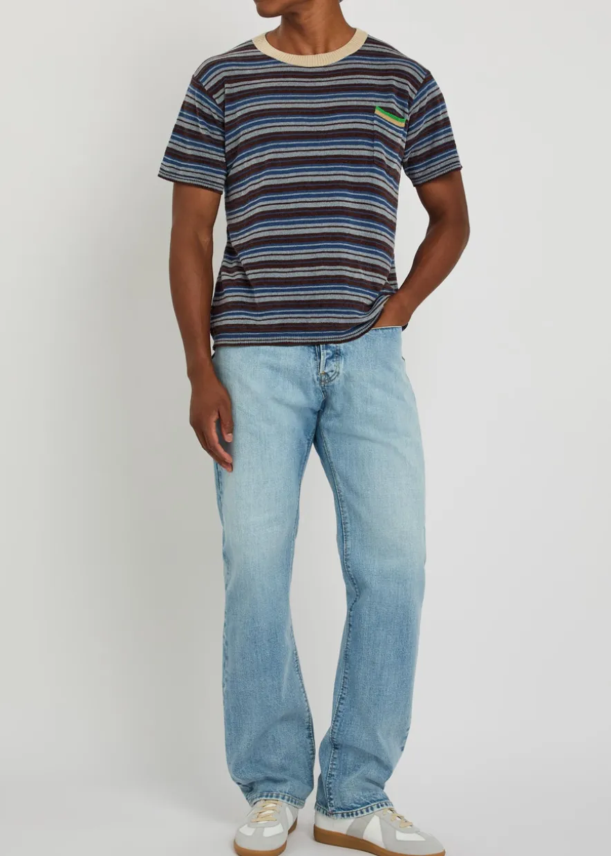 Striped knit T-shirt