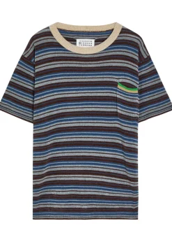 Striped knit T-shirt