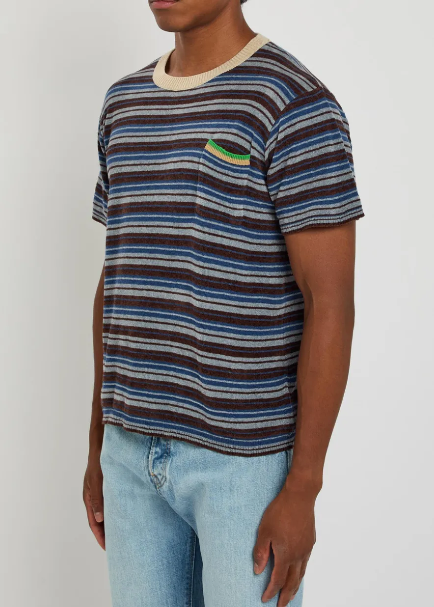 Striped knit T-shirt