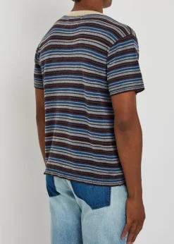 Striped knit T-shirt