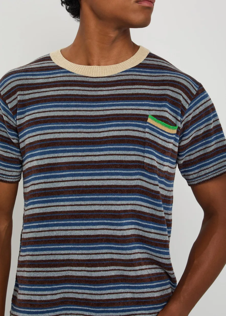 Striped knit T-shirt