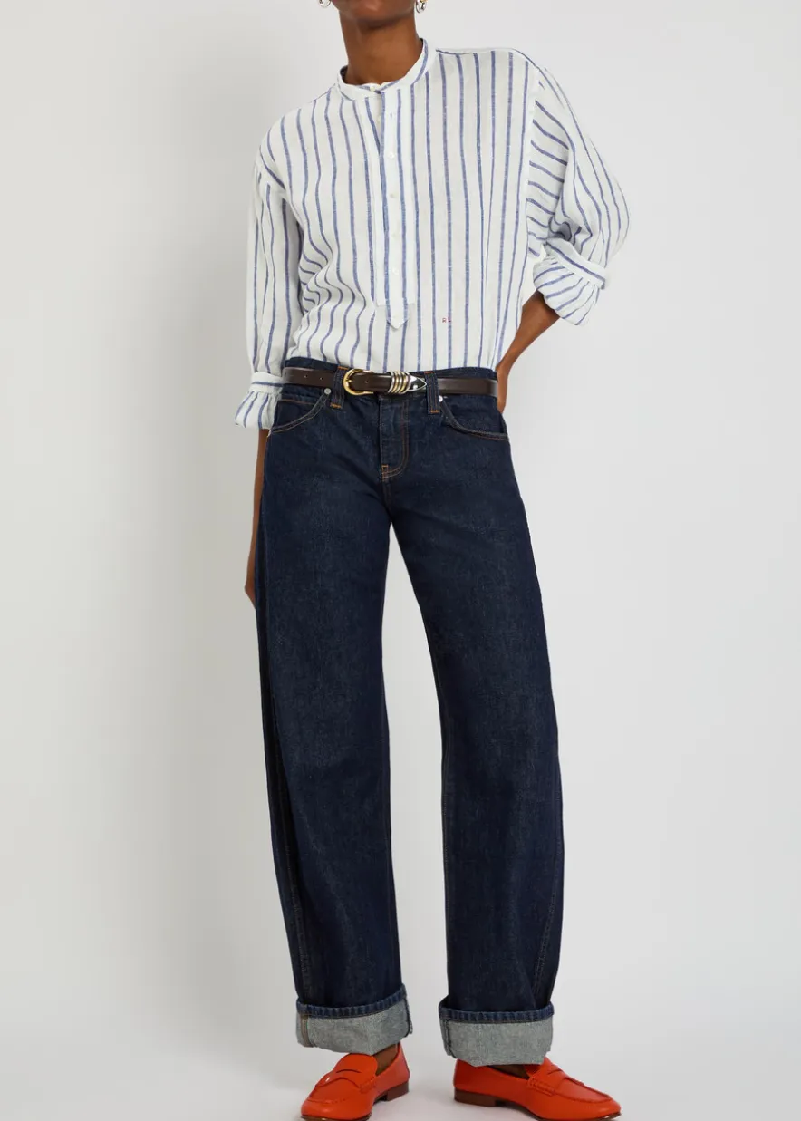Striped linen shirt