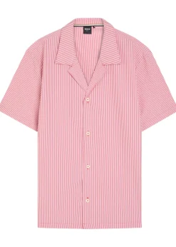 Striped seersucker shirt