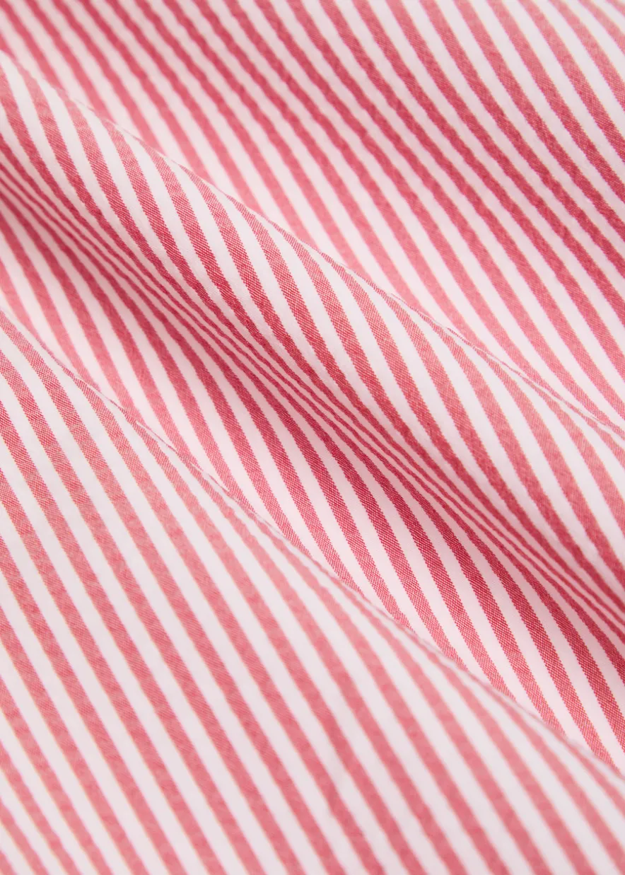 Striped seersucker shirt