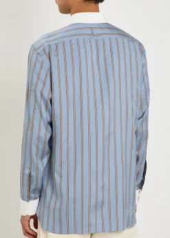 Striped silk shirt
