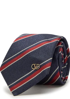 Striped silk tie