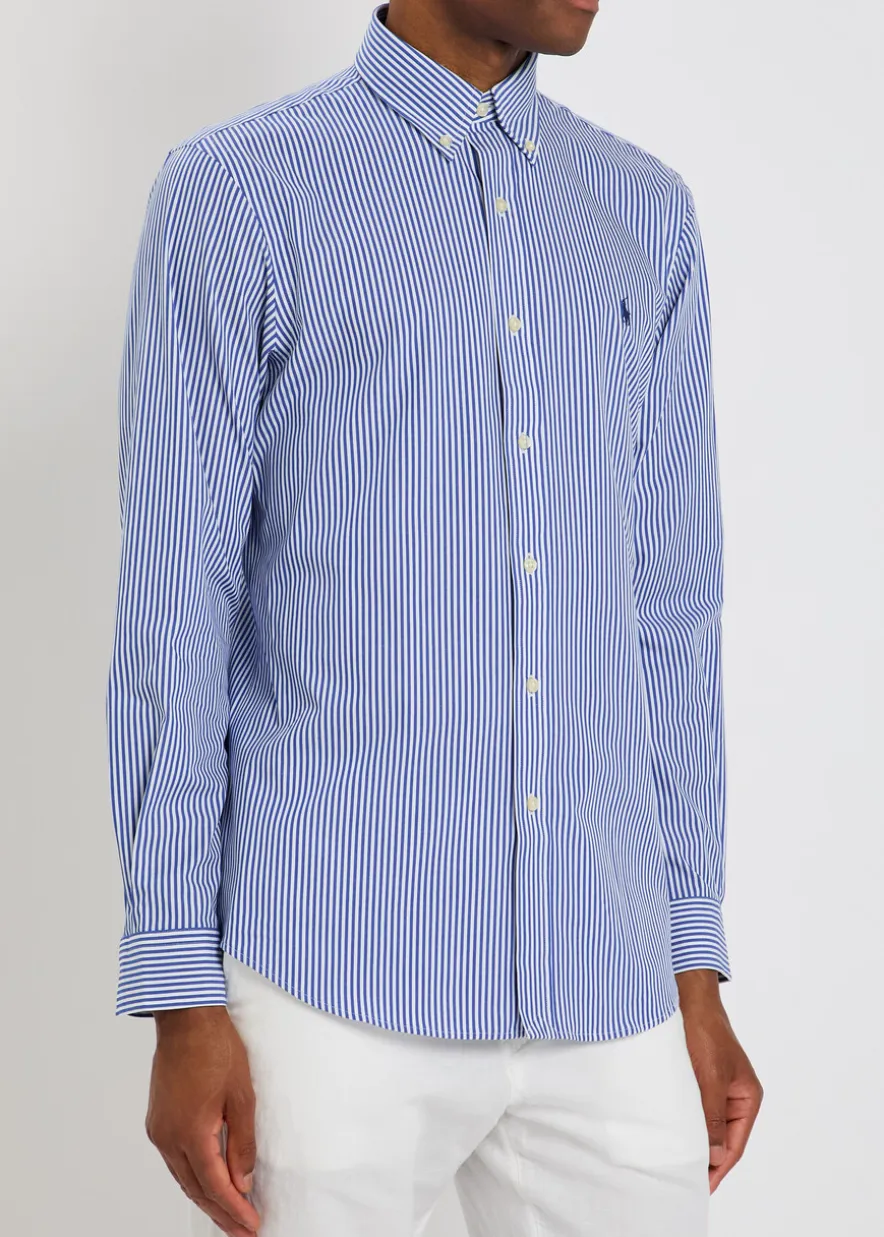 Striped stretch-cotton shirt