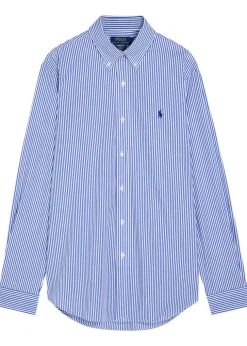 Striped stretch-cotton shirt
