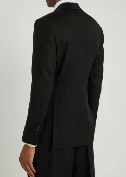 Striped wool blazer