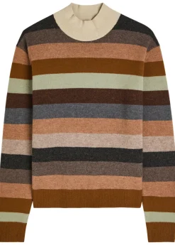 Striped wool top
