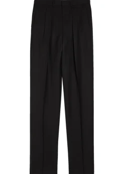 Striped wool trousers