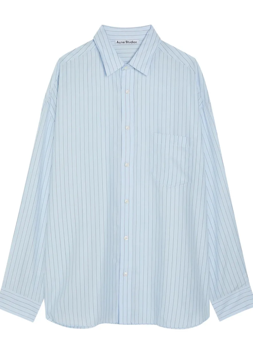 Striped woven shirt