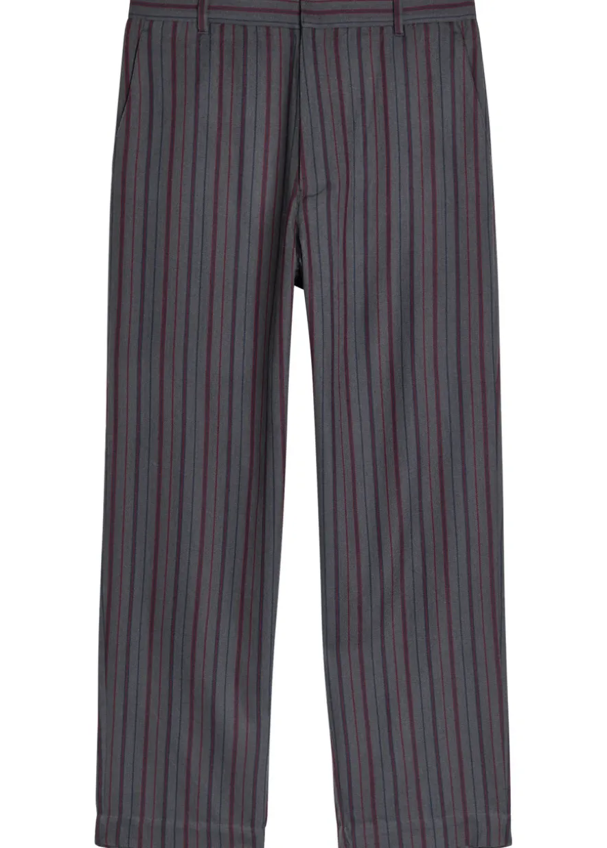 Stripe Slacker straight-leg wool and cashmere-blend trousers