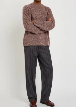 Stripe Slacker straight-leg wool and cashmere-blend trousers