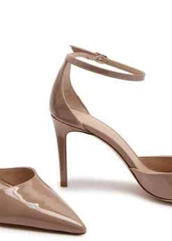 Stuart Power Strap 85 patent leather pumps