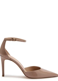 Stuart Power Strap 85 patent leather pumps