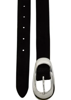 Suede belt