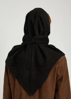 Suede head scarf