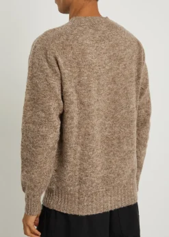 Suedehead wool jumper