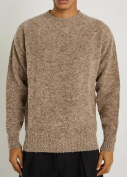 Suedehead wool jumper