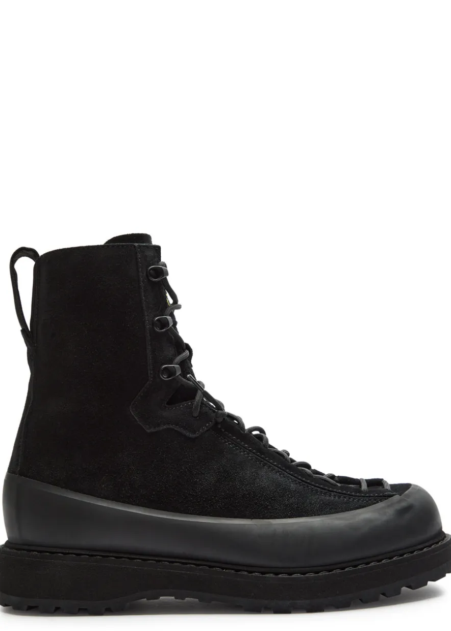 Suede hiking boots