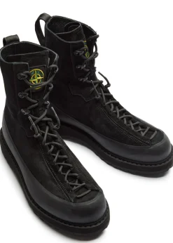 Suede hiking boots