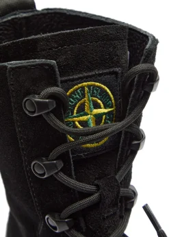 Suede hiking boots