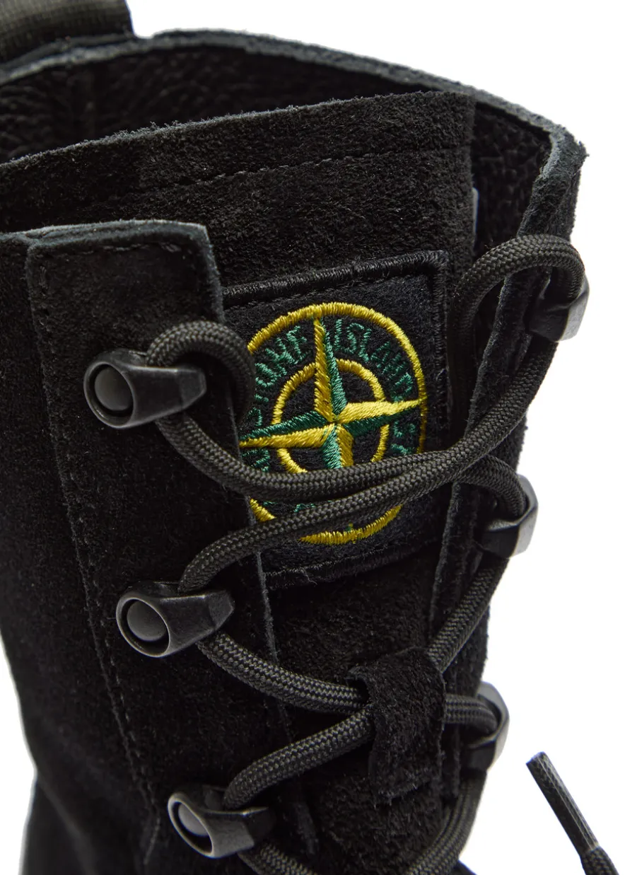 Suede hiking boots