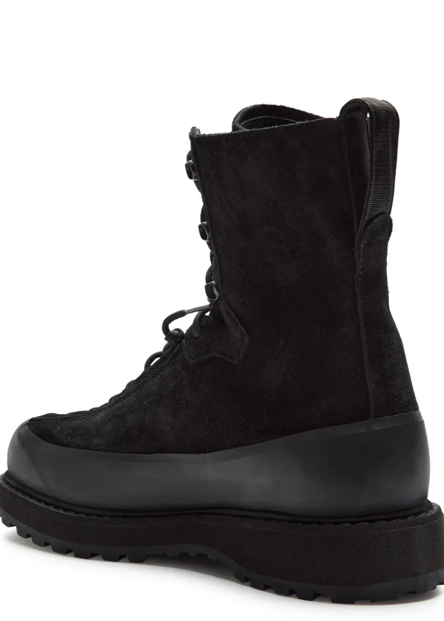 Suede hiking boots