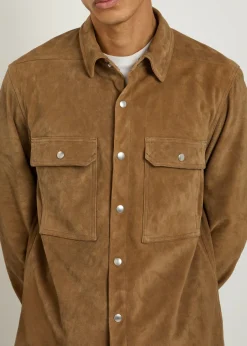 Suede overshirt