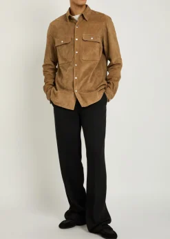 Suede overshirt