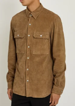 Suede overshirt