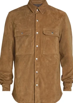 Suede overshirt