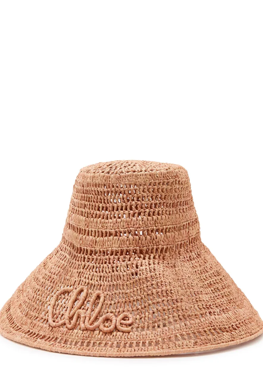 Summer Banana logo raffia hat