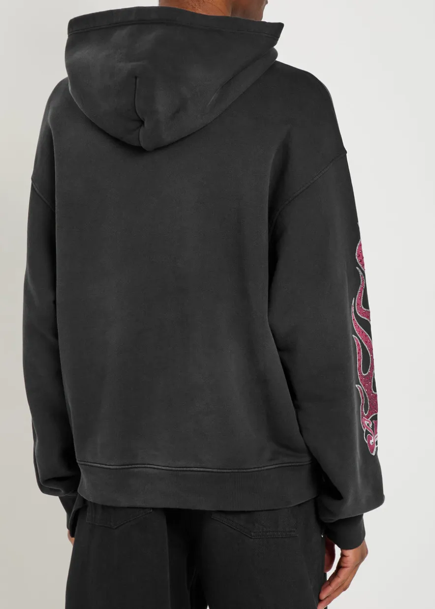 Summerland Racing hooded cotton sweatshirt
