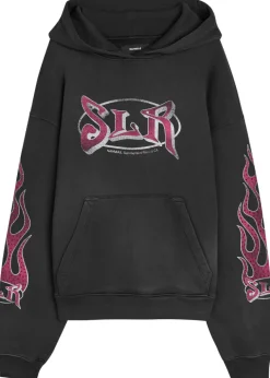 Summerland Racing hooded cotton sweatshirt