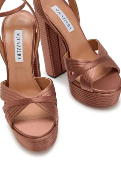 Sundance 140 satin platform sandals
