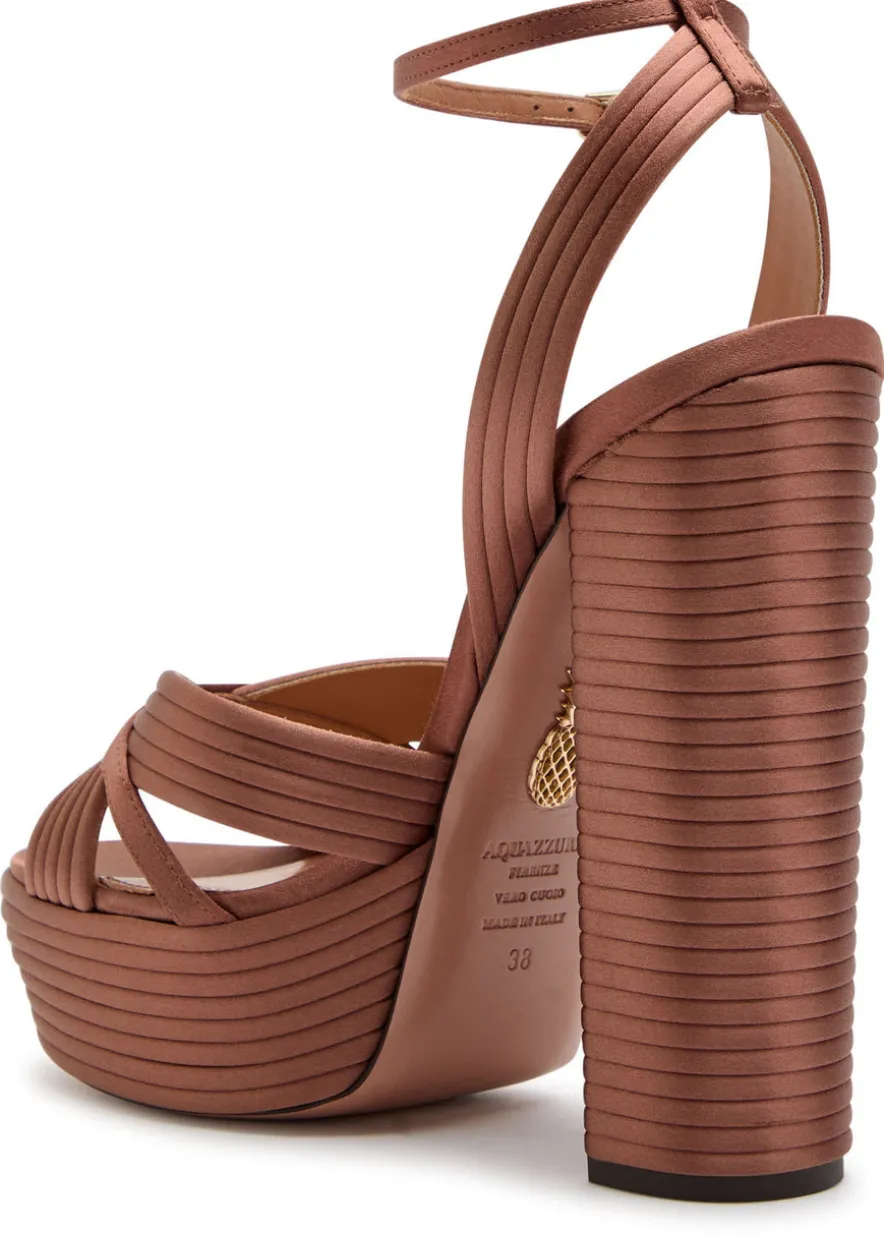 Sundance 140 satin platform sandals