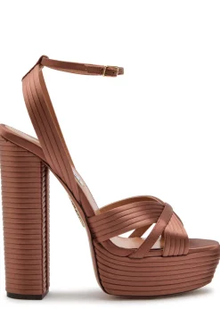 Sundance 140 satin platform sandals